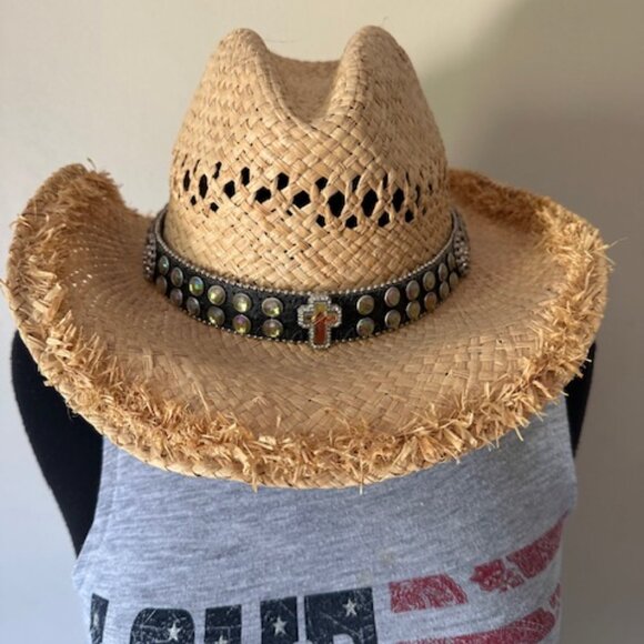 Ransom Girl Grey with Blue Love and Red Stripes Tank Top  8533 - Picture 7 of 9